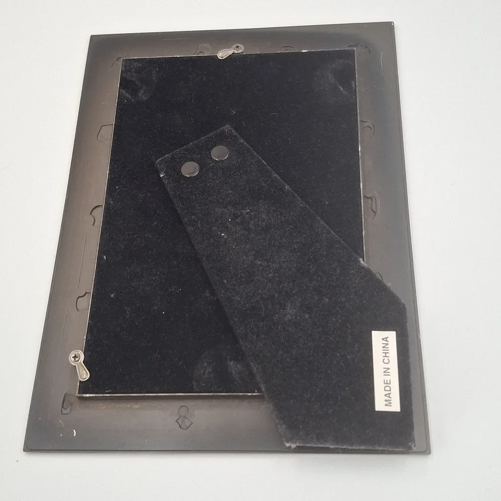 Heavy‎ Pewter Metal 3 Baby Photo Frame by Carr  Holds 2x3